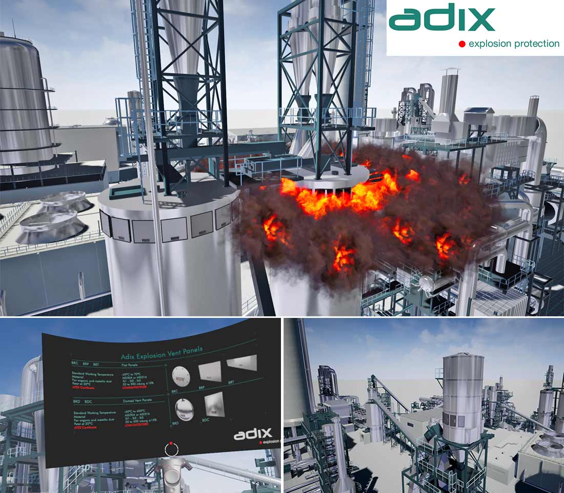 Virtual Reality von NewIP für industrielle Explosionsschutz-Technologien Virtual Reality von NewIP für industrielle Explosionsschutz-Technologien